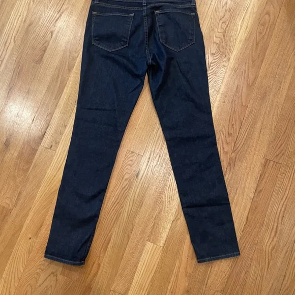 J Brand dark stretch raw denim skinny mid rise jeans 29 NWOT - Picture 3 of 6